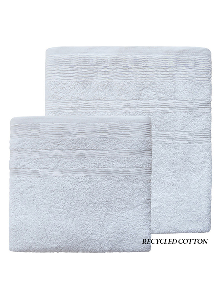 Set Toallas Illusions 500g 2Piezas Blanco