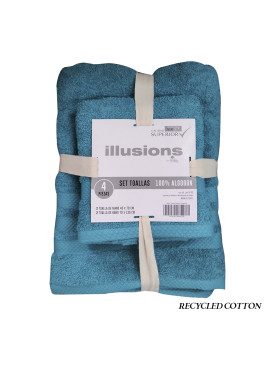 Set 4 Toallas Illusions...