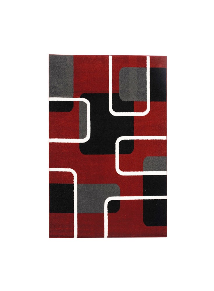 Alfombra Frize Carved D2 80x120 Rojo