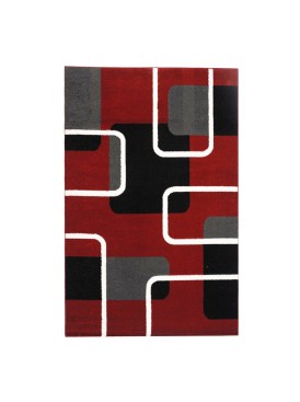 Alfombra Frize Carved D2 80x120 Rojo