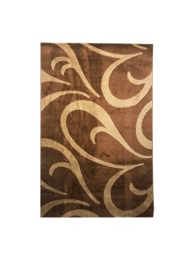 Alfombra Frize Carved D3 80x120 Cafe