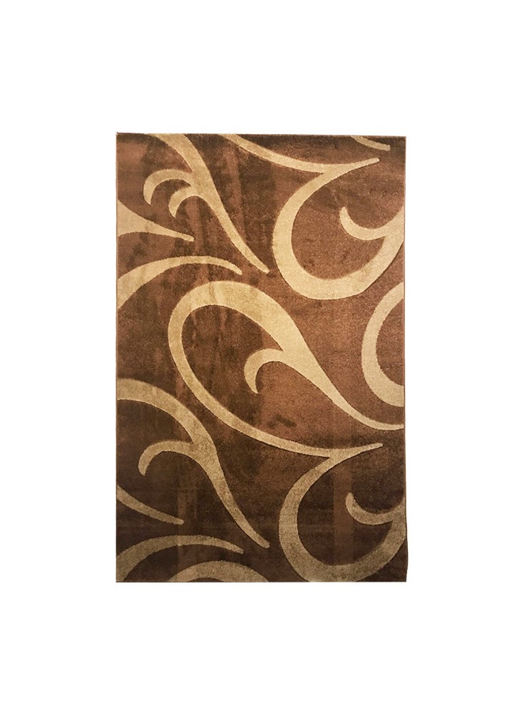 Alfombra Frize Carved D3 80x120 Cafe