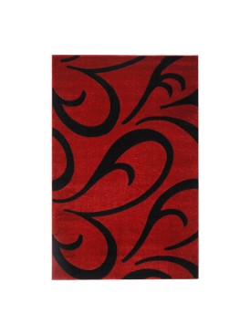 Alfombra Frize Carved D3 80x120 Rojo