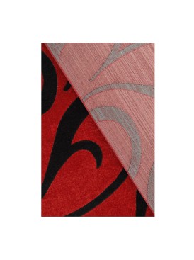 Alfombra Frize Carved D3 80x120 Rojo