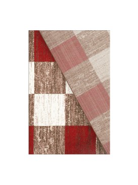 Alfombra Frize Carved D4 80x120 Rojo