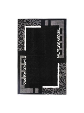 Alfombra Frize Carved D5 80x120 Negro