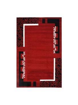Alfombra Frize Carved D5 80x120 Rojo