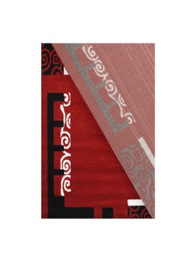 Alfombra Frize Carved D5 80x120 Rojo