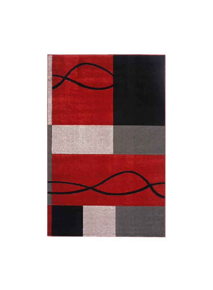  Alfombra Frize Carved D5 80x120 Red