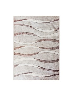 Alfombra Frize Carved D6 80x120 Crema