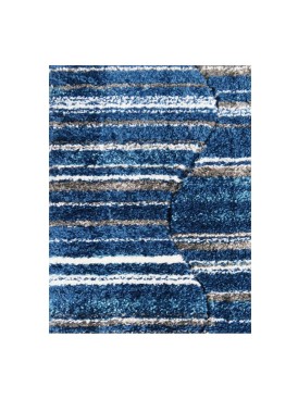 Alfombra Frise Carved Florida D5 80x120 Blue