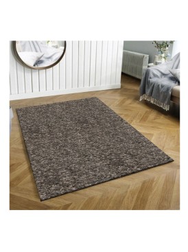 Alfombra Frise Lisa 150 x 200 Gris