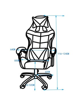 Silla Gamer Giorgio CF (whith foot rest)