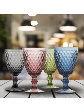 Set 4 Copas Color Murano