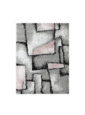 Shaggy Geometric 133x180 Rose