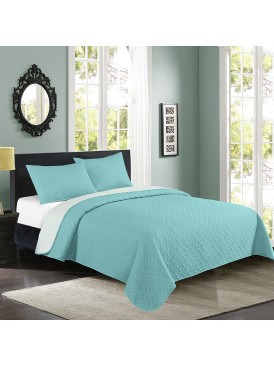 Quilt Bicolor 15P Blue