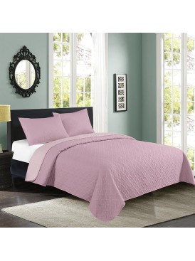 Quilt Bicolor 25P Pink