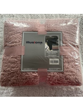 Manta Sherpa Illusions Rosa