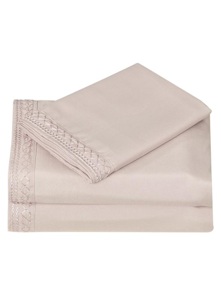 Sábana Illusions Broderie Rosa 25P