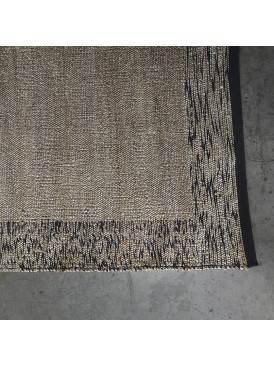 Jute Melange 160x230 Negro/Beige