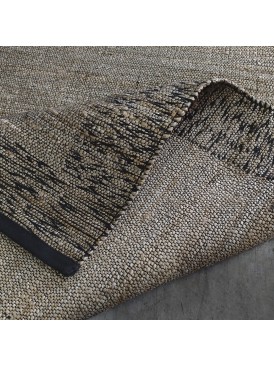 Jute Melange 160x230 Negro/Beige