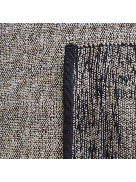 Jute Melange 160x230 Negro/Beige