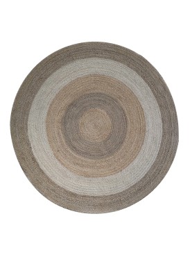 Jute Braided Redonda Beige Diámetro 200