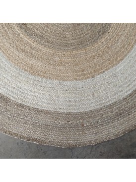 Jute Braided Redonda Beige Diámetro 200