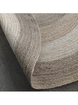 Jute Braided Redonda Beige Diámetro 200