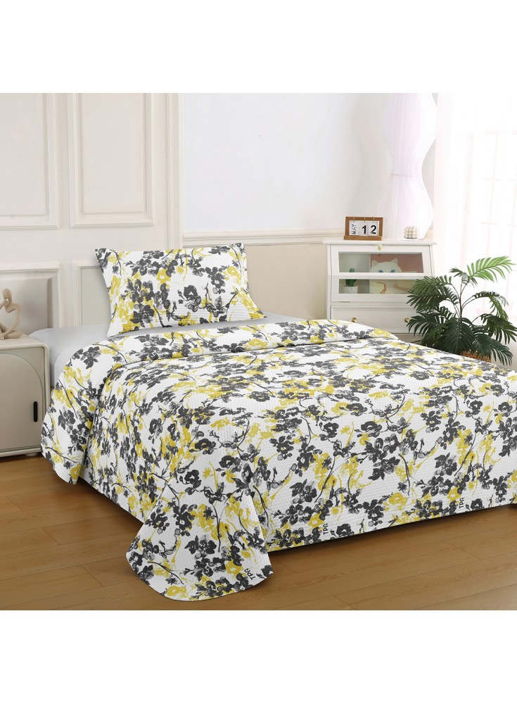 Quilt Bruselas Amarillo 1.5P