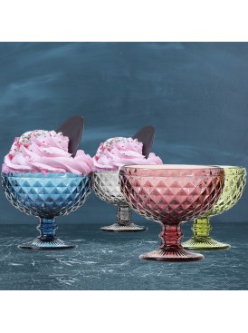 Set 4 Copas Postre Murano