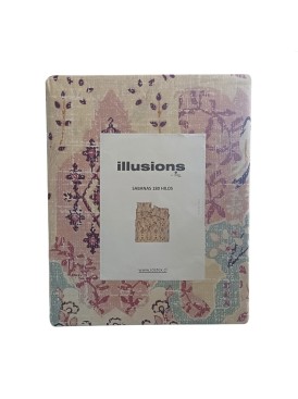 Sábana Illusions 180H Estampada Tuba 10P