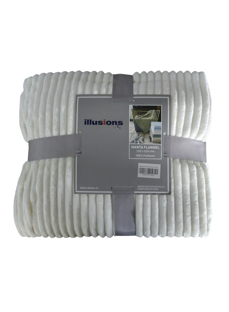 Manta Flannel Illusions Crema