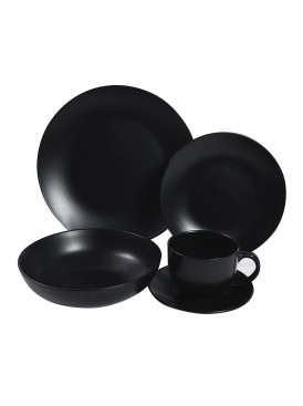 Set Vajilla STW Negro 30 pzas.