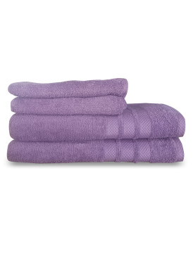 Set 4 Toallas Illusions Violeta