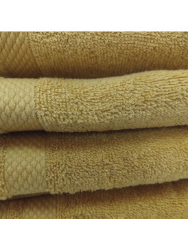 Set 4 Toallas Illusions Ocre