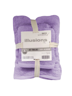 Set 4 Toallas Illusions...