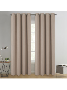 Set Cortinas Black Out Moka