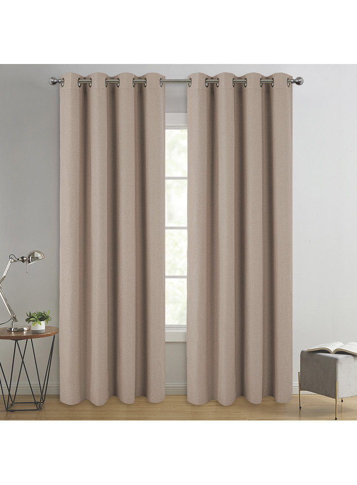 Set Cortinas Black Out Moka