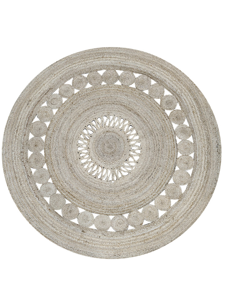 Jute Braided Redonda Natural Diámetro 200