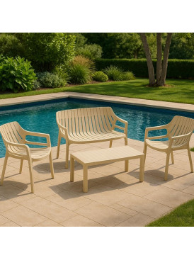 Juego Terraza Malaga Beige