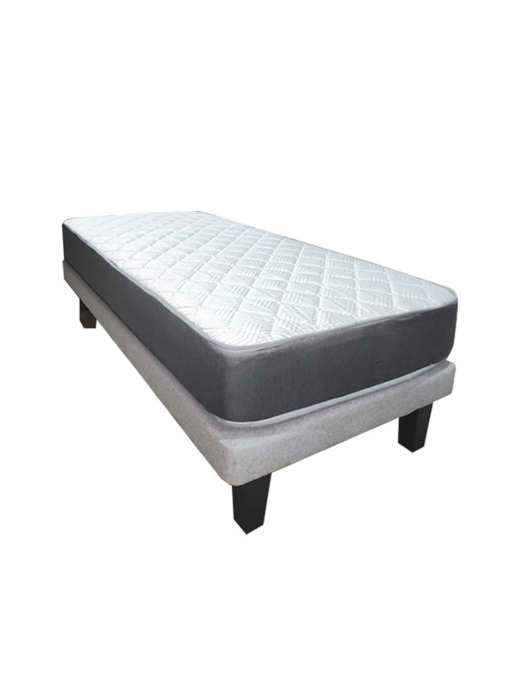 Cama Europea Illusions Gris 10P