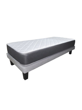 Cama Europea Illusions Gris 10P