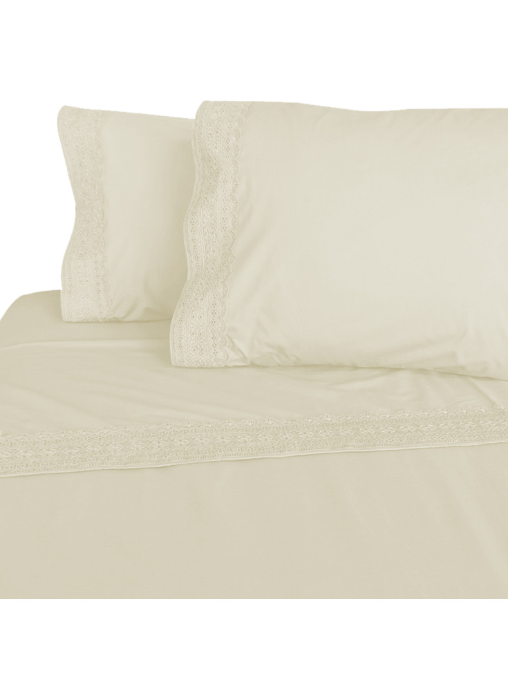 Sábana Illusions 180H Broderie 25P Ivory