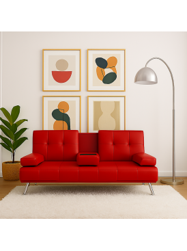 Futón Lounge Rojo