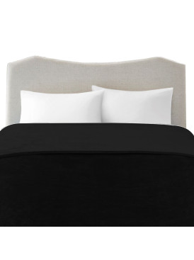 Frazada Flannel Illusions Negro 2.0P