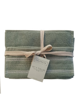 Set 6 Toallas Valencia Olivo