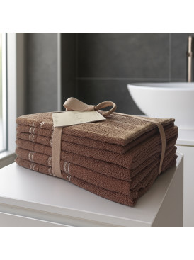 Set 6 Toallas Valencia Beige