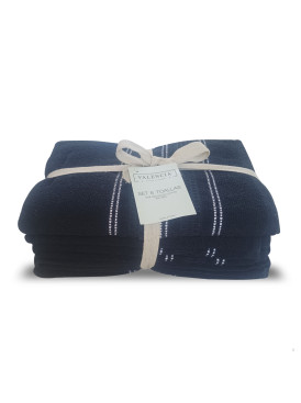 Set 6 Toallas Valencia Azul