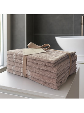 Set 6 Toallas Valencia Beige